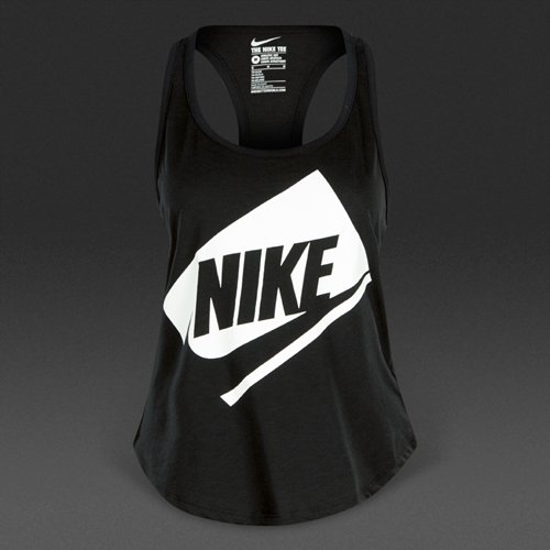 Nike Sportswear Tank-Box Futura Racer Black / White for Women